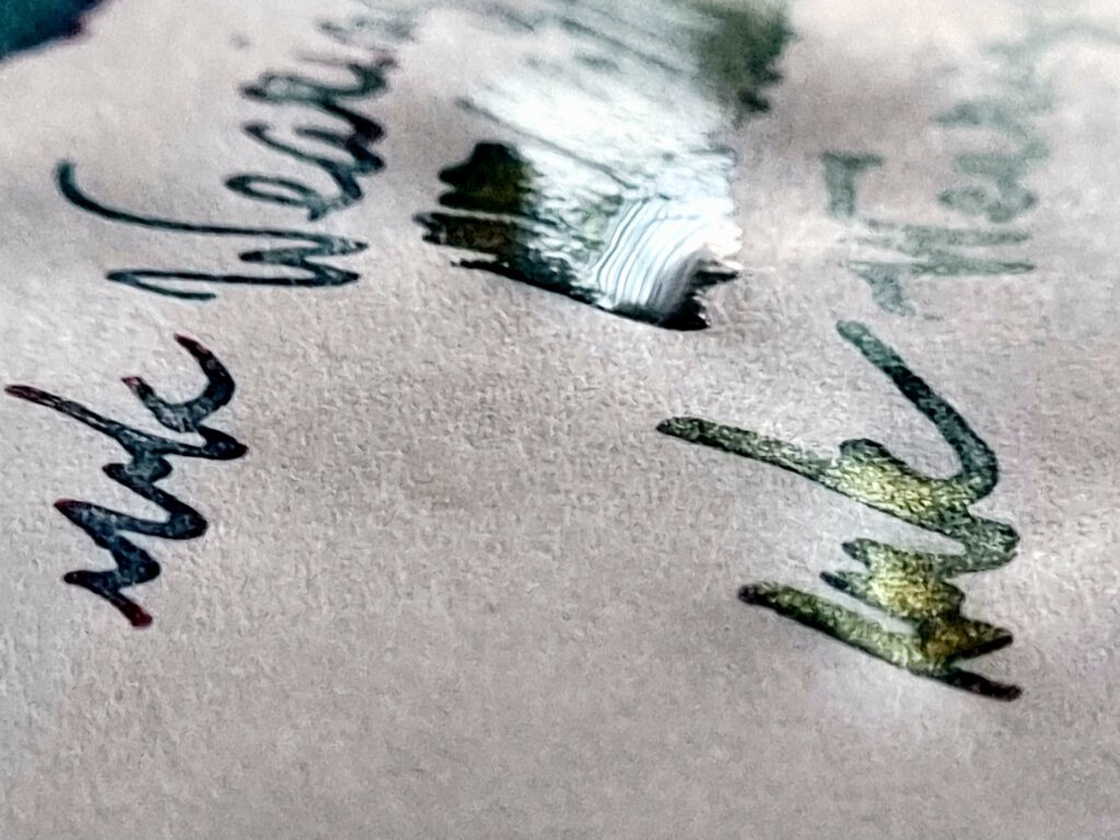 Ink pool on page