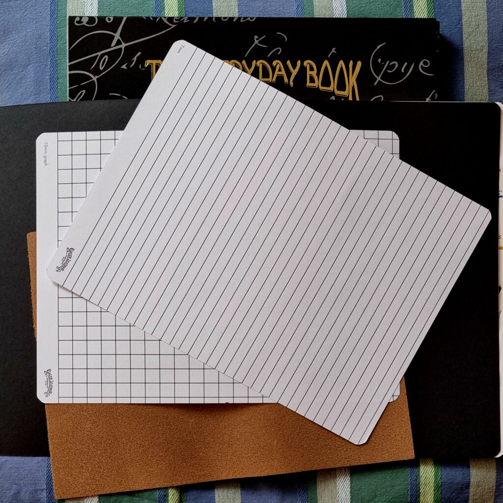 Inside the the Galen Leather Everyday Notebook.