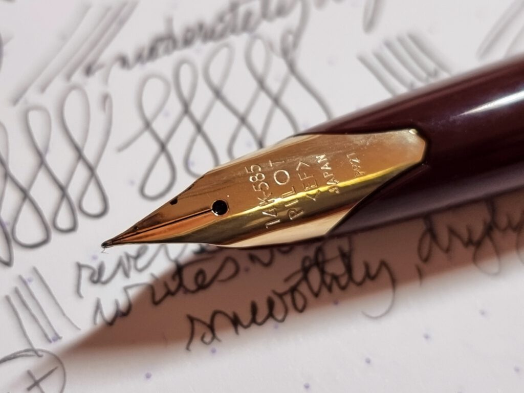 Pilot Elite E95S - full nib overview