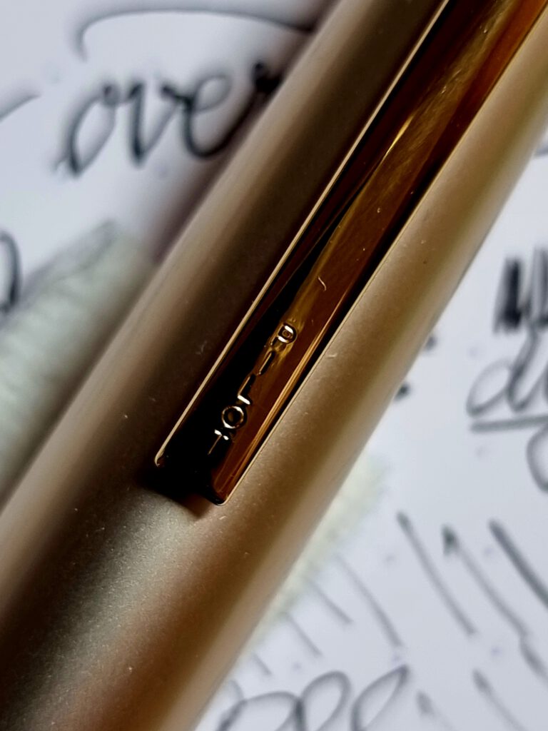 Pilot Elite E95S - PILOT engraving on the clip