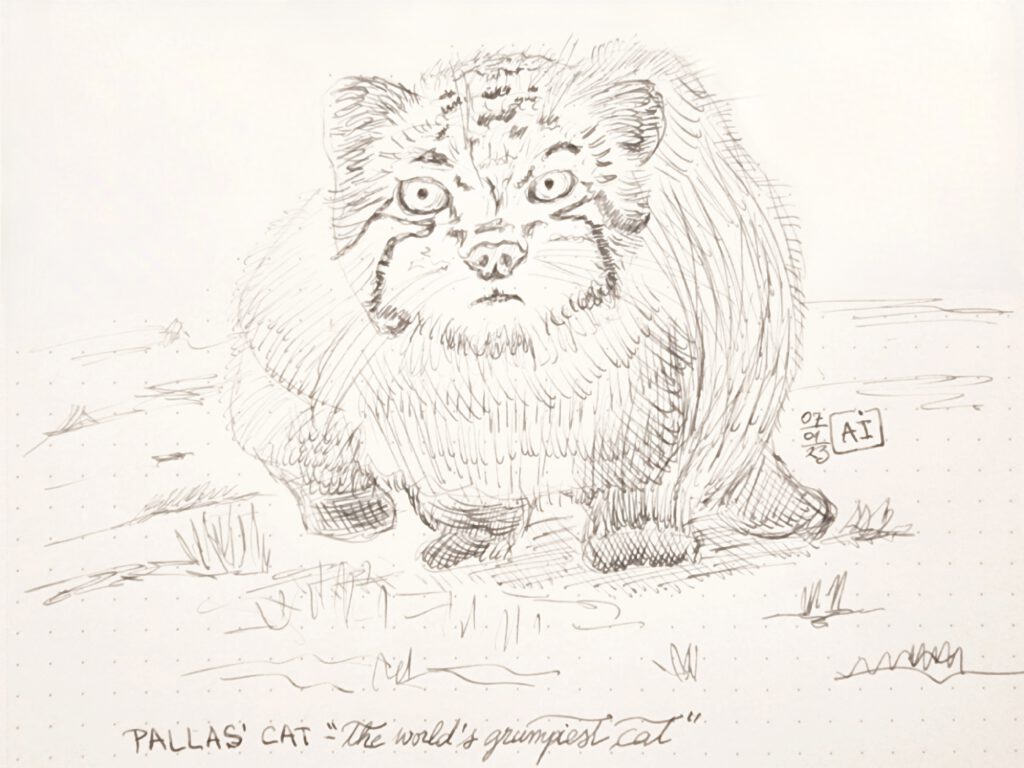 DRAWING Pallas Cat - PILOT Elite - H774 18k F