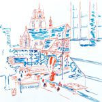 Drawing Sint Laurenskerk Rotterdam