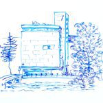 Drawing - Steigersgracht View from Hinoki Rotterdam