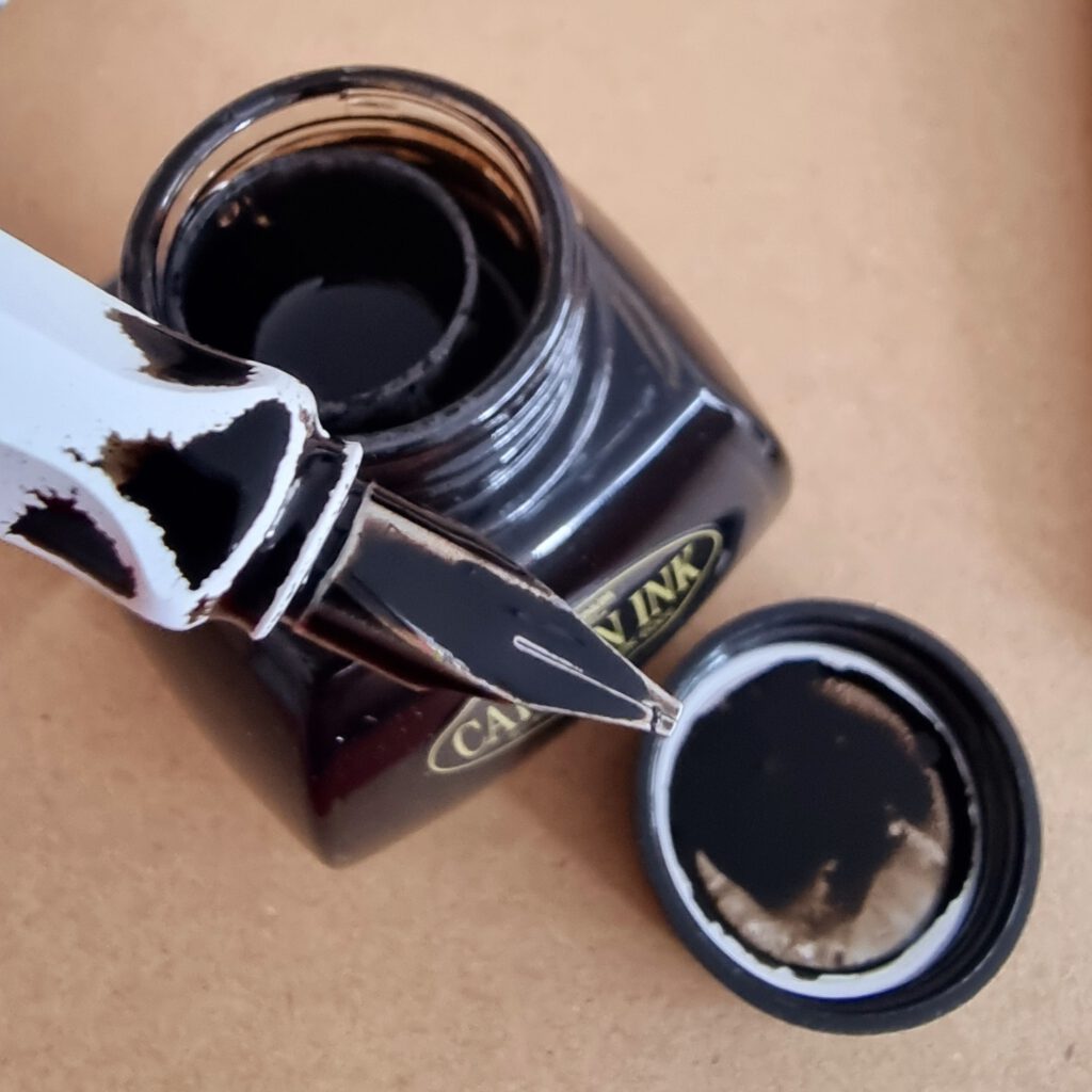 LAMY Joy nib dipped in Platinum Carbon Black