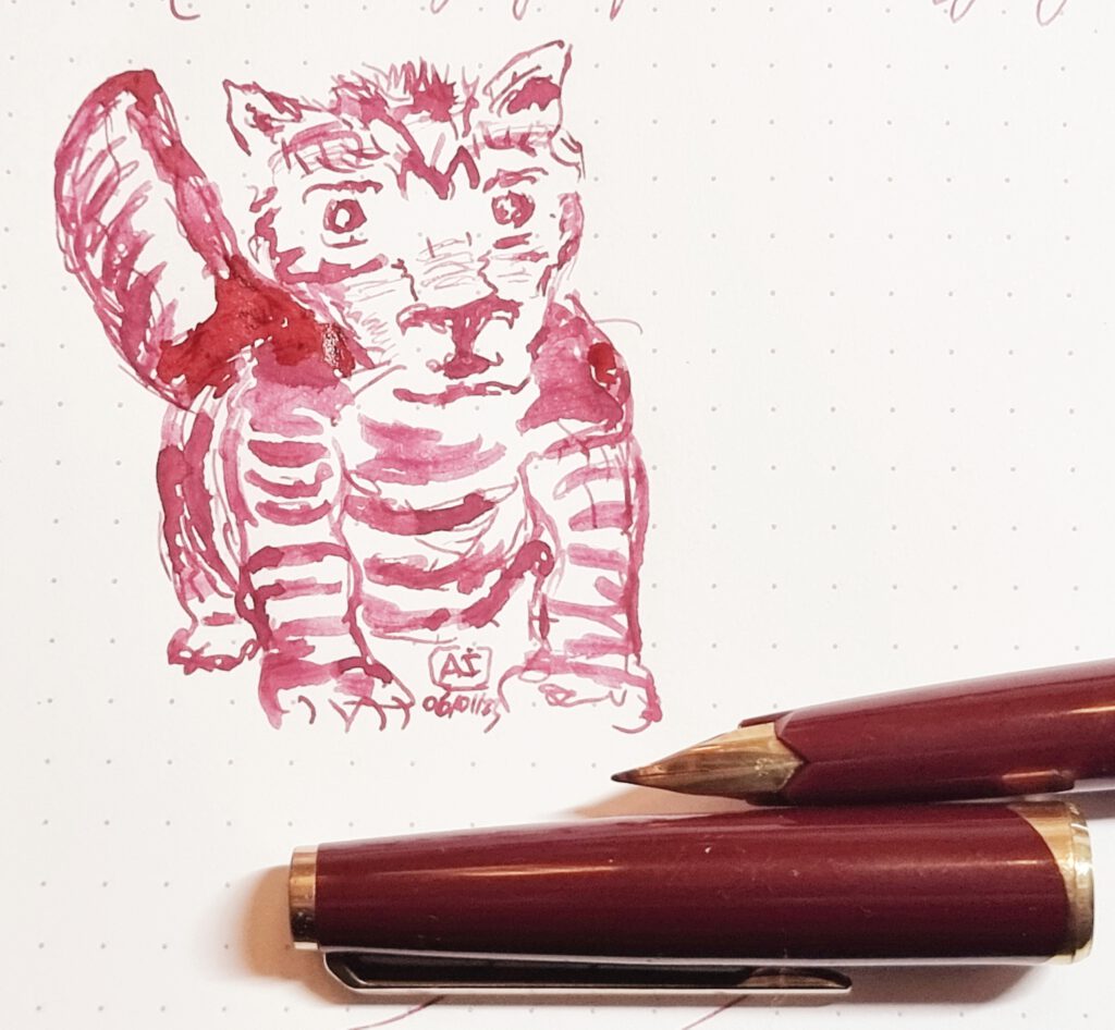 MB121 18K EF - Burgundy - Drawing Sample