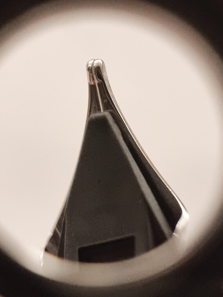 Platinum C3776 Blue - 14K B - Nib 3-4 Underview - Magnifier