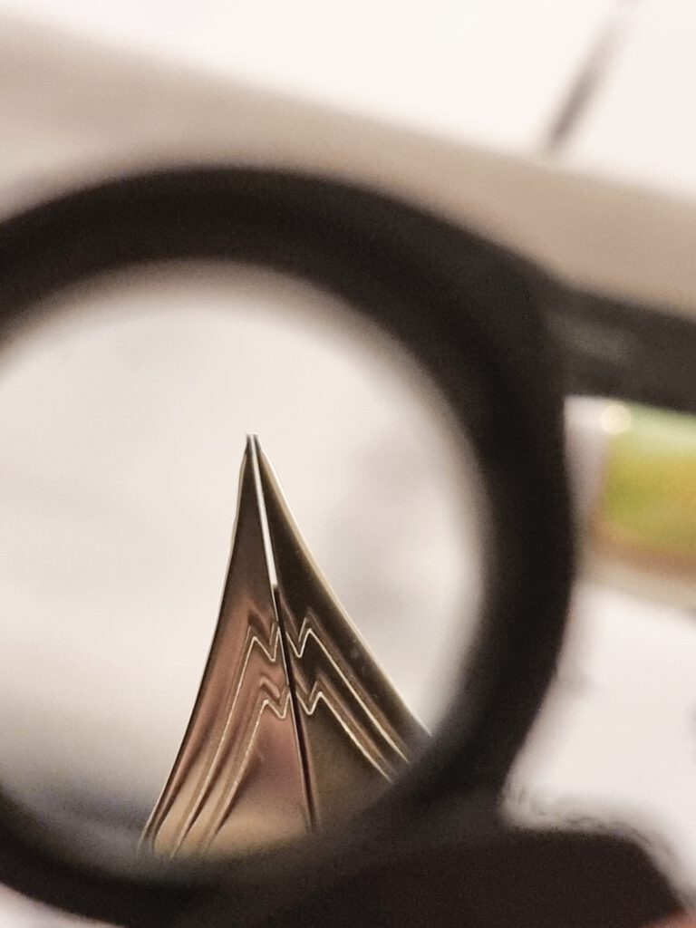 Platinum C3776 White - 14k UEF - 14K UEF - Nib Overview - Magnifier