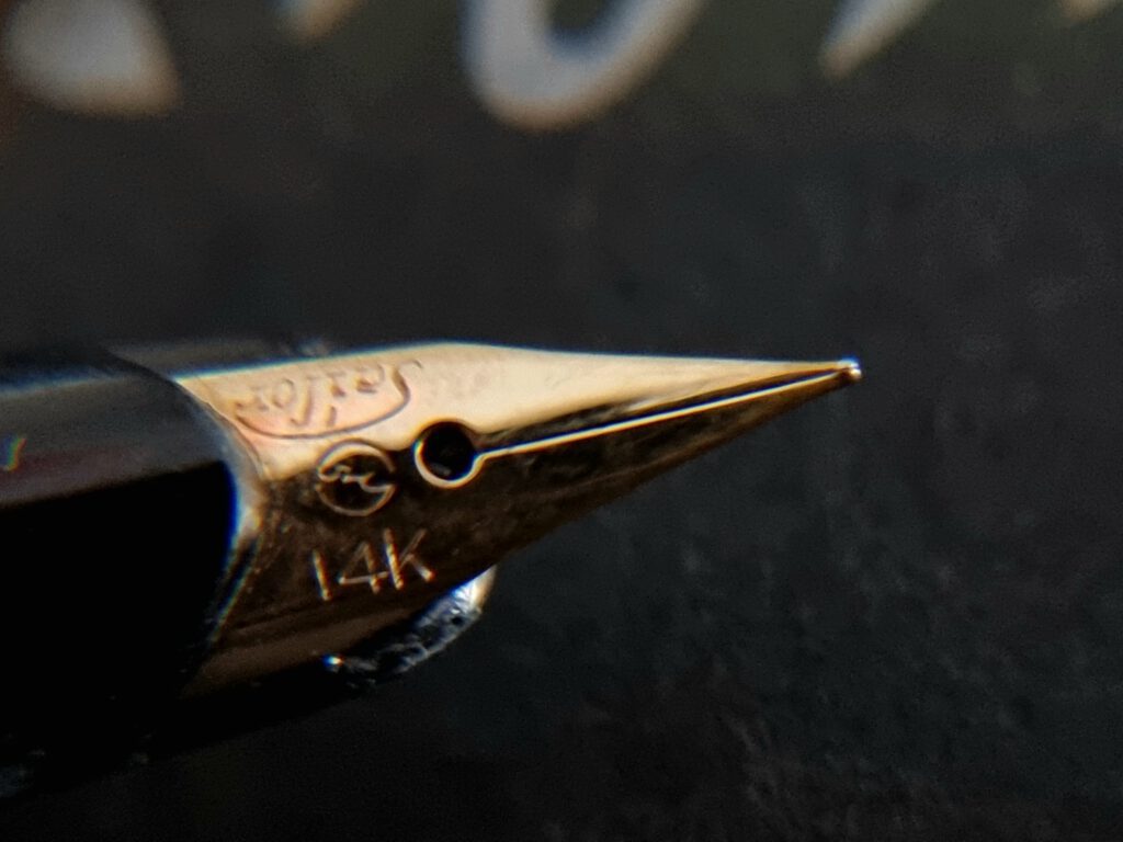 Sailor 1960s - 14k - Brushed Steel Cap - Nib Overview