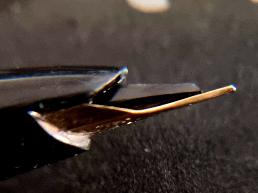 Sailor 1960s - 14k - Brushed Steel Cap - Nib Sideview